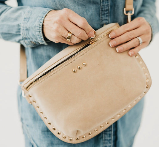 Studded Suede Crossbody