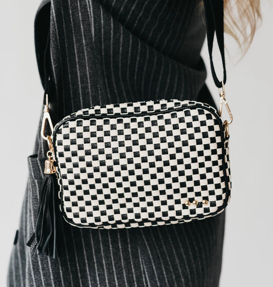 Woven Camera Crossbody