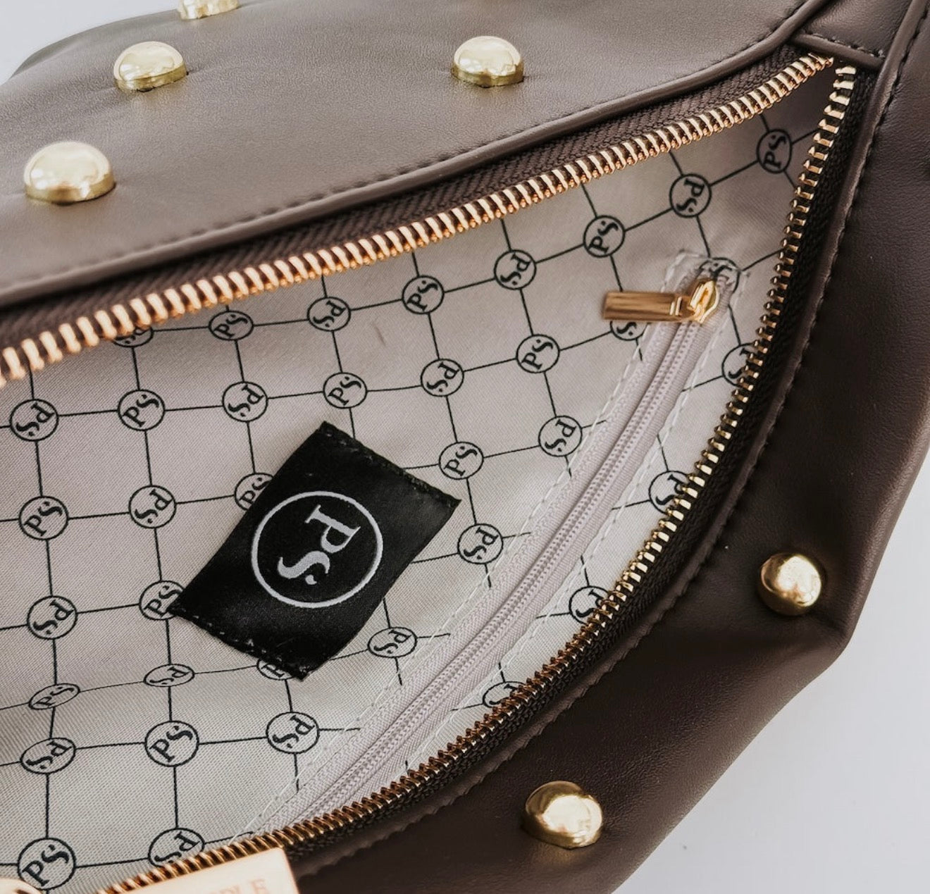 Chic Gold Stud Crossbody